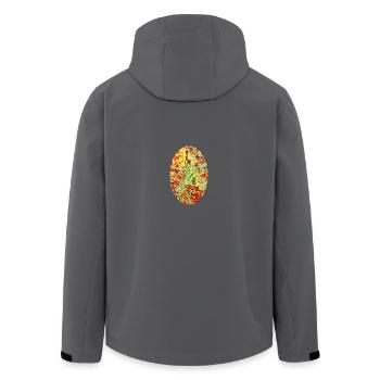Freiheitsstatue - Recycelte Männer Softshell-Jacke von Stanley/Stella - Anthrazit - Hinten - AI Model Male 185 light (185cm)