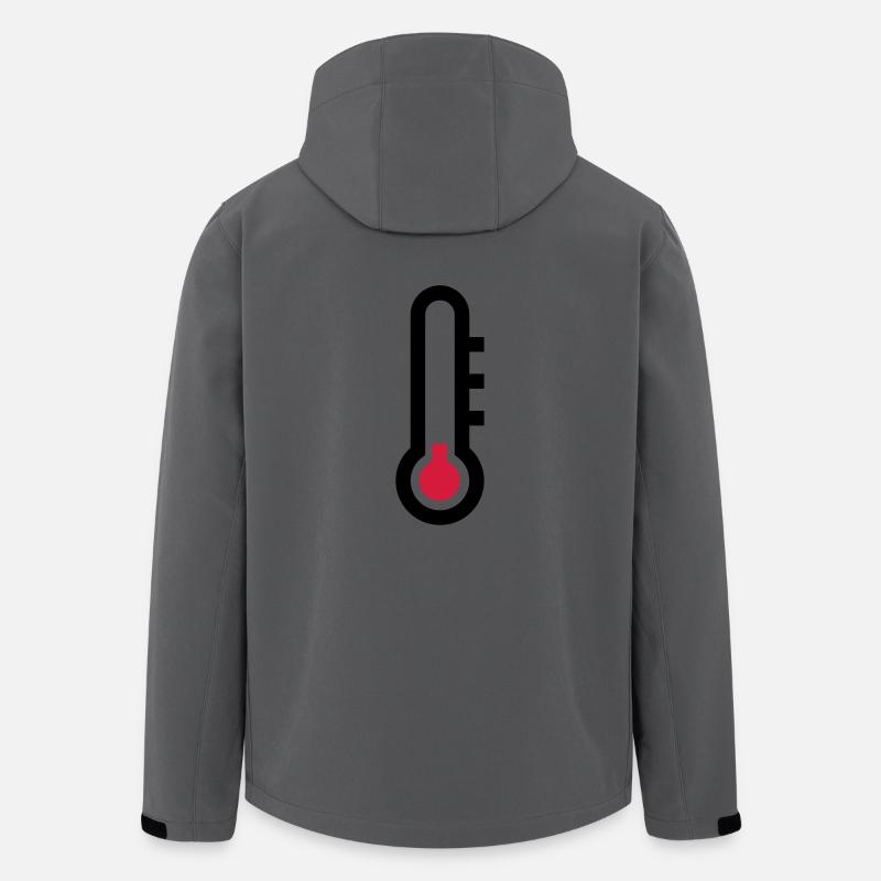 Thermostat temperature icon icon - Men’s Recycled Softshell Jacket by Stanley/Stella - anthracite