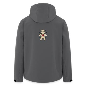 Poupée Voodoo Heart Stitch - Veste softshell homme en polyester recyclé Stanley/Stella - charbon - Dos - AI Model Male 185 light (185cm)
