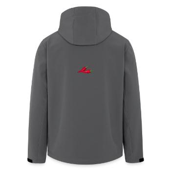 Chili chaud - Veste softshell homme en polyester recyclé Stanley/Stella - charbon - Dos - AI Model Male 185 light (185cm)