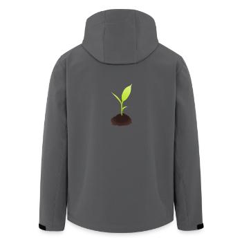 Spross Illustration - Recycelte Männer Softshell-Jacke von Stanley/Stella - Anthrazit - Hinten - AI Model Male 185 light (185cm)