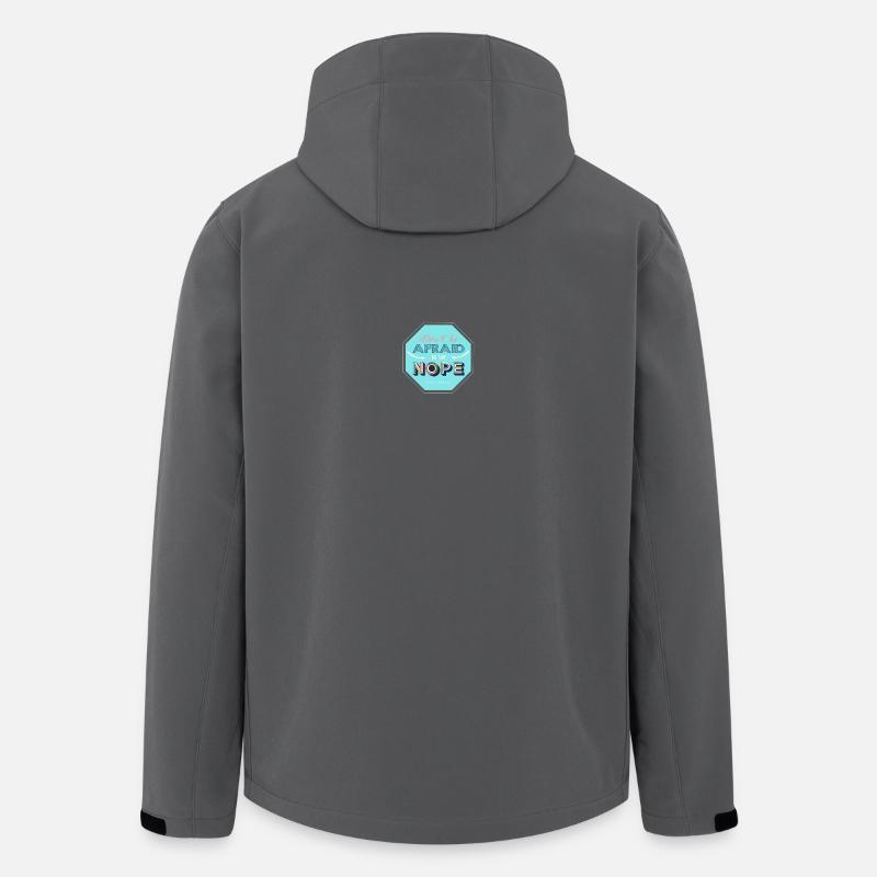 Nope design - Veste softshell homme en polyester recyclé Stanley/Stella - charbon