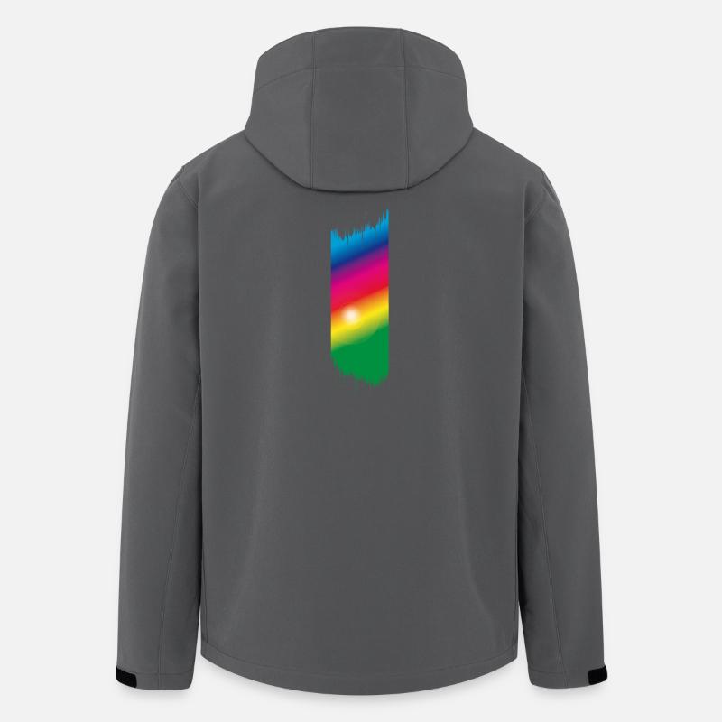 Farbspektrum - Rainbow - Recycelte Männer Softshell-Jacke von Stanley/Stella - Anthrazit