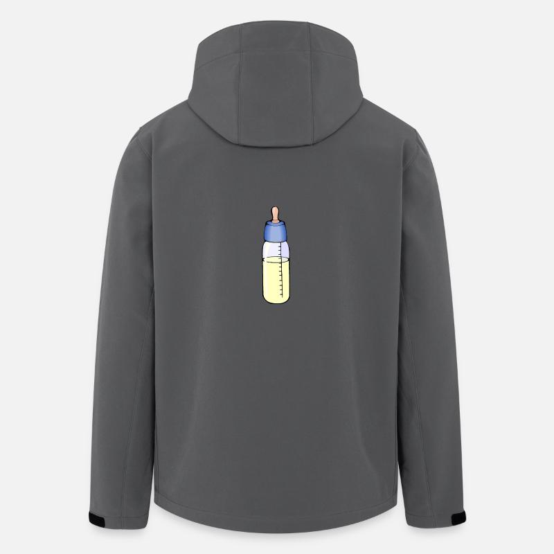 bouteille de lait - Veste softshell homme en polyester recyclé Stanley/Stella - charbon