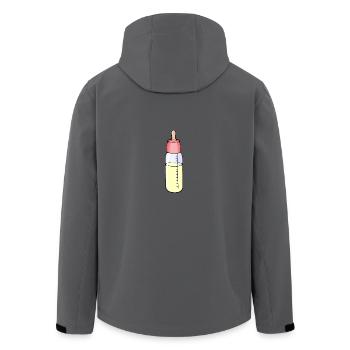 Baby bottle - Men’s Recycled Softshell Jacket by Stanley/Stella - anthracite - Back - AI Model Male 185 light (185cm)