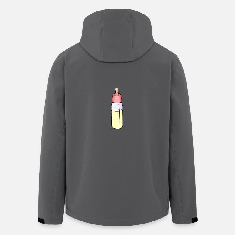 Baby Flasche - Recycelte Männer Softshell-Jacke von Stanley/Stella - Anthrazit
