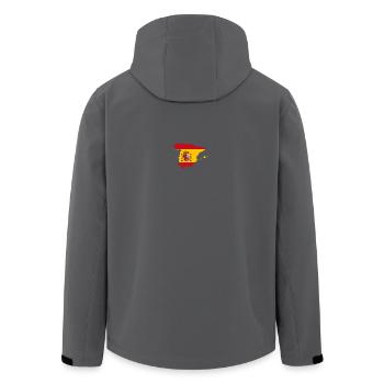 Spanien - Recycelte Männer Softshell-Jacke von Stanley/Stella - Anthrazit - Hinten - AI Model Male 185 light (185cm)