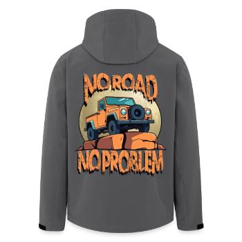 Geländewagen Fahrer - Recycelte Männer Softshell-Jacke von Stanley/Stella - Anthrazit - Hinten - AI Model Male 185 light (185cm)