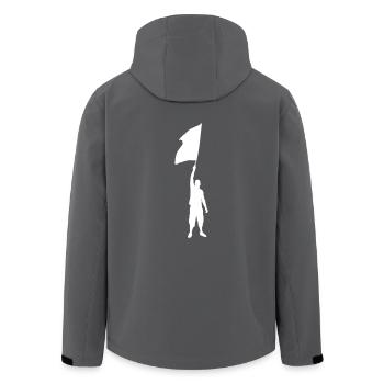 supporter / Fussball Fan Ultra Flagge Verein - Recycelte Männer Softshell-Jacke von Stanley/Stella - Anthrazit - Hinten - AI Model Male 185 light (185cm)