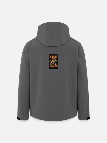 Conception de pêche Berserk - Veste softshell homme en polyester recyclé Stanley/Stella - charbon