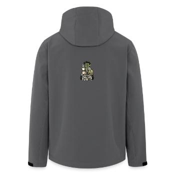 Meeting Survivor Zombie Büro - Recycelte Männer Softshell-Jacke von Stanley/Stella - Anthrazit - Hinten - AI Model Male 185 light (185cm)