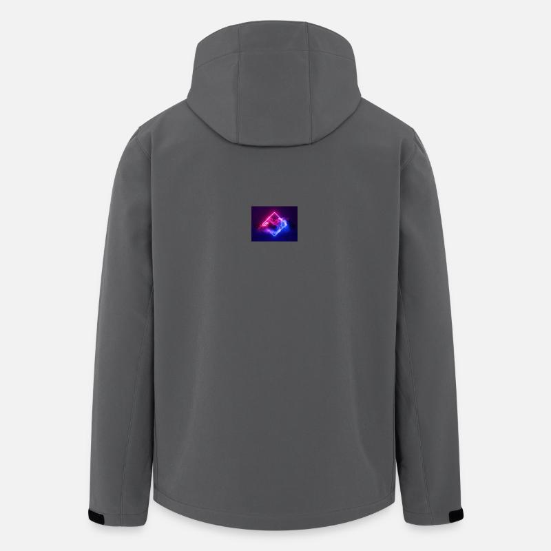 Neon Wolke Diamant - Recycelte Männer Softshell-Jacke von Stanley/Stella - Anthrazit