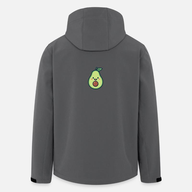 Happy Avocado - Recycelte Männer Softshell-Jacke von Stanley/Stella - Anthrazit
