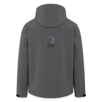 loading please wait - Men’s Recycled Softshell Jacket by Stanley/Stella - anthracite - Back - AI Model Male 185 light (185cm)