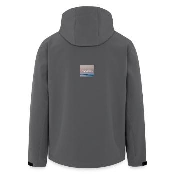 Ich will nur - Philipp Poisel - Recycelte Männer Softshell-Jacke von Stanley/Stella - Anthrazit - Hinten - AI Model Male 185 light (185cm)