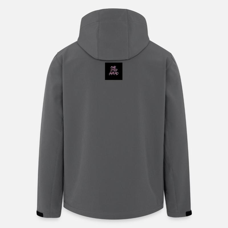 Neon-Lebensmotto für Motivation - Recycelte Männer Softshell-Jacke von Stanley/Stella - Anthrazit