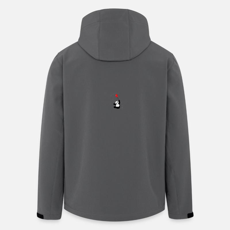 panda - Men’s Recycled Softshell Jacket by Stanley/Stella - anthracite