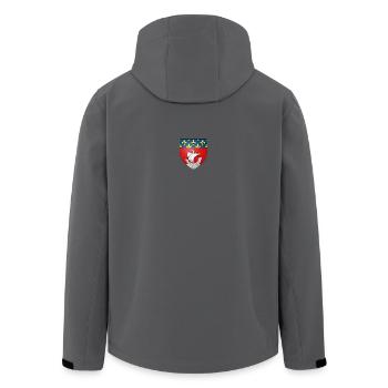 Wason Wetten - Recycelte Männer Softshell-Jacke von Stanley/Stella - Anthrazit - Hinten - AI Model Male 185 light (185cm)