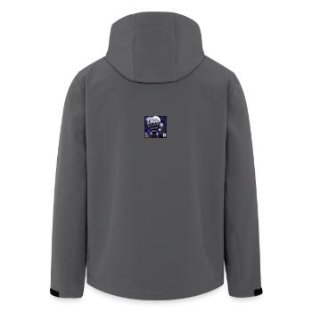 Prisonniers dans l’ombre dans le cimetière - Veste softshell homme en polyester recyclé Stanley/Stella - charbon - Dos - AI Model Male 185 light (185cm)