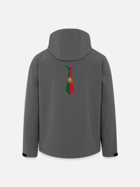 Portugal Tie – Flag Design - Men’s Recycled Softshell Jacket by Stanley/Stella - anthracite