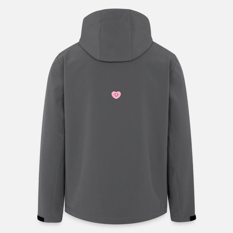 Kuscheliges Herzlächeln  - Recycelte Männer Softshell-Jacke von Stanley/Stella - Anthrazit