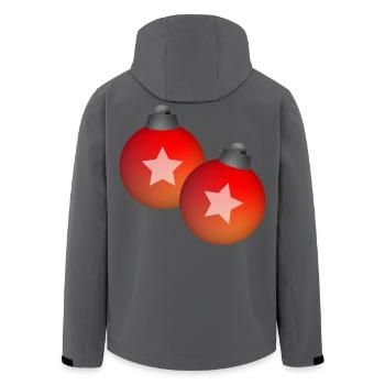 Weihnachten Kugeln Schmuck Winter Geschenk - Recycelte Männer Softshell-Jacke von Stanley/Stella - Anthrazit - Hinten - AI Model Male 185 light (185cm)