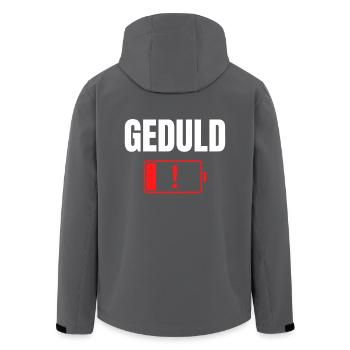 Geduld - Recycelte Männer Softshell-Jacke von Stanley/Stella - Anthrazit - Hinten - AI Model Male 185 light (185cm)