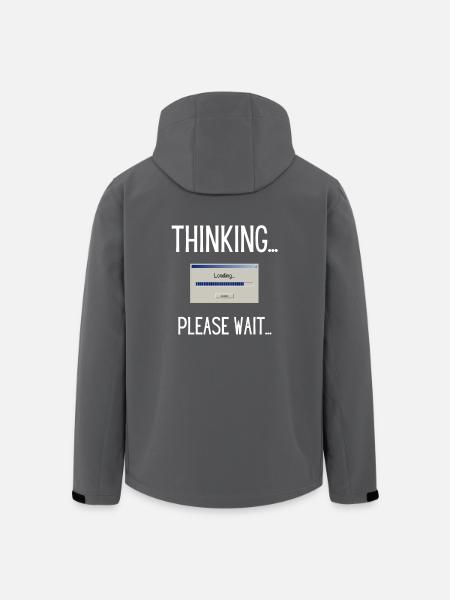 Thinking, please wait. - Recycelte Männer Softshell-Jacke von Stanley/Stella - Anthrazit