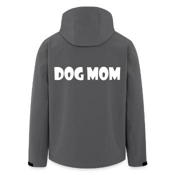 Dog mom - Recycelte Männer Softshell-Jacke von Stanley/Stella - Anthrazit - Hinten - AI Model Male 185 light (185cm)