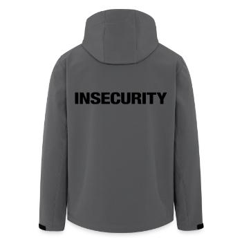 INSECURITY – Minimalist Uniform Style Statement - Recycelte Männer Softshell-Jacke von Stanley/Stella - Anthrazit - Hinten - AI Model Male 185 light (185cm)