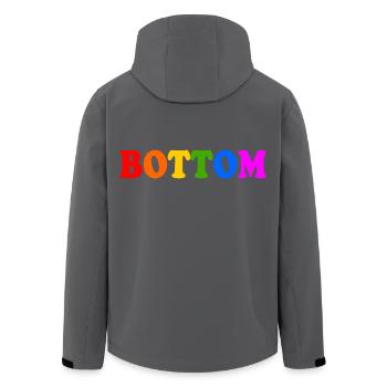 Bottom - Recycelte Männer Softshell-Jacke von Stanley/Stella - Anthrazit - Hinten - AI Model Male 185 light (185cm)