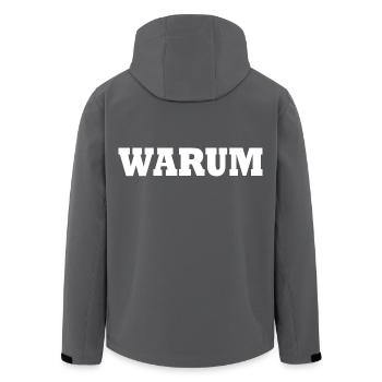Warum - Recycelte Männer Softshell-Jacke von Stanley/Stella - Anthrazit - Hinten - AI Model Male 185 light (185cm)