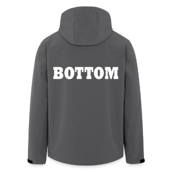 Bottom - Recycelte Männer Softshell-Jacke von Stanley/Stella - Anthrazit - Hinten - AI Model Male 185 light (185cm)