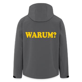 Warum - Recycelte Männer Softshell-Jacke von Stanley/Stella - Anthrazit - Hinten - AI Model Male 185 light (185cm)