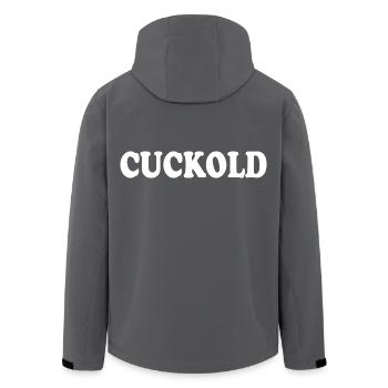 Cuckold - Recycelte Männer Softshell-Jacke von Stanley/Stella - Anthrazit - Hinten - AI Model Male 185 light (185cm)