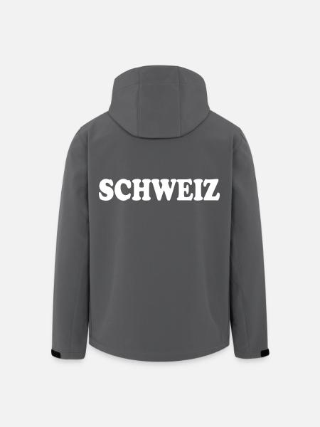 Schweiz - Recycelte Männer Softshell-Jacke von Stanley/Stella - Anthrazit