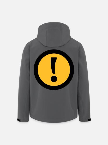 Achtung | Attention - Men’s Recycled Softshell Jacket by Stanley/Stella - anthracite