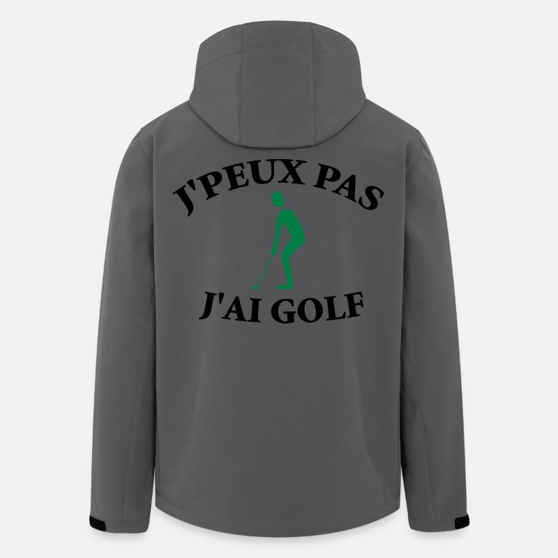 Ich kann nicht, ich habe Golf. - Recycelte Männer Softshell-Jacke von Stanley/Stella - Anthrazit