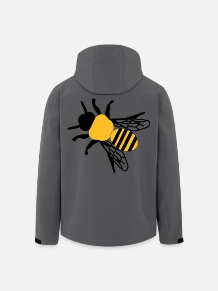 Biene klein - Recycelte Männer Softshell-Jacke von Stanley/Stella - Anthrazit