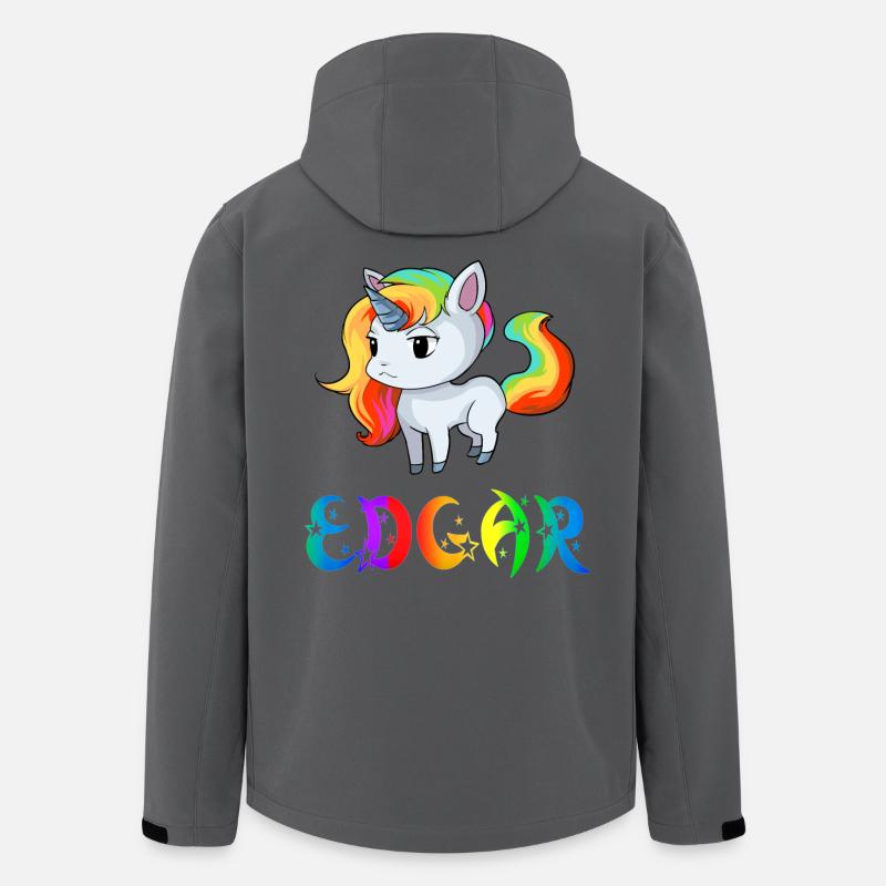 Edgar Einhorn - Recycelte Männer Softshell-Jacke von Stanley/Stella - Anthrazit