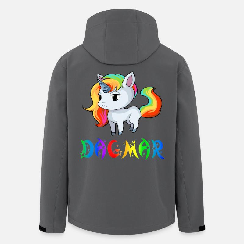 Einhorn Dagmar - Recycelte Männer Softshell-Jacke von Stanley/Stella - Anthrazit
