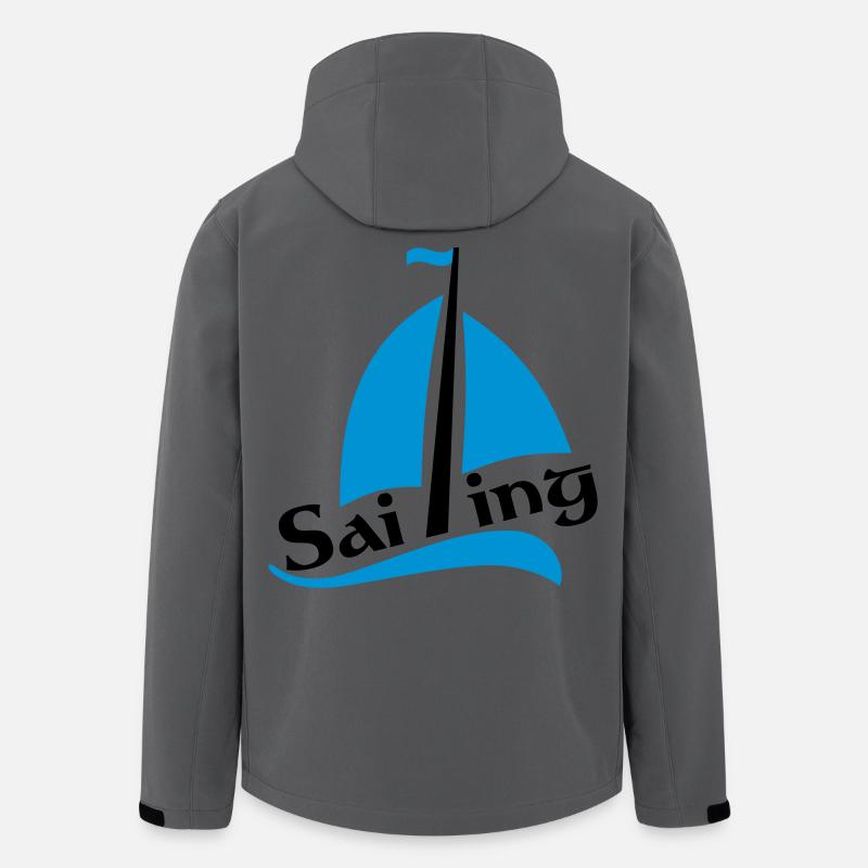 Segelboot - Recycelte Männer Softshell-Jacke von Stanley/Stella - Anthrazit