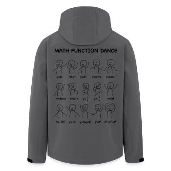 Le (Nerd-shirt) 'Math Fonction Dance' - Veste softshell homme en polyester recyclé Stanley/Stella - charbon - Dos - AI Model Male 185 light (185cm)