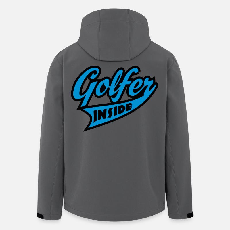 golf - Veste softshell homme en polyester recyclé Stanley/Stella - charbon