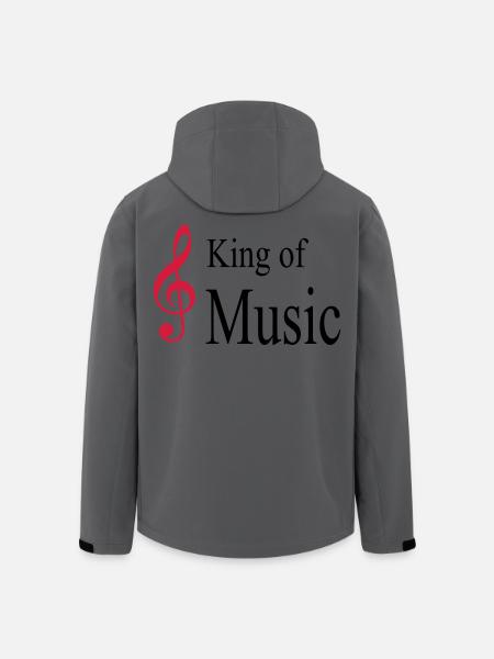music - Men’s Recycled Softshell Jacket by Stanley/Stella - anthracite