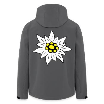 Edelweiss - Veste softshell homme en polyester recyclé Stanley/Stella - charbon - Dos - AI Model Male 185 light (185cm)