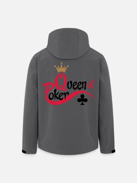 poker queen - Veste softshell homme en polyester recyclé Stanley/Stella - charbon