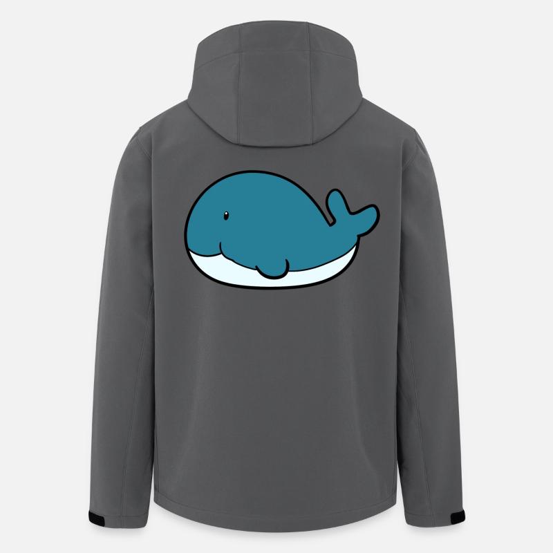 Kleiner Wal - Recycelte Männer Softshell-Jacke von Stanley/Stella - Anthrazit