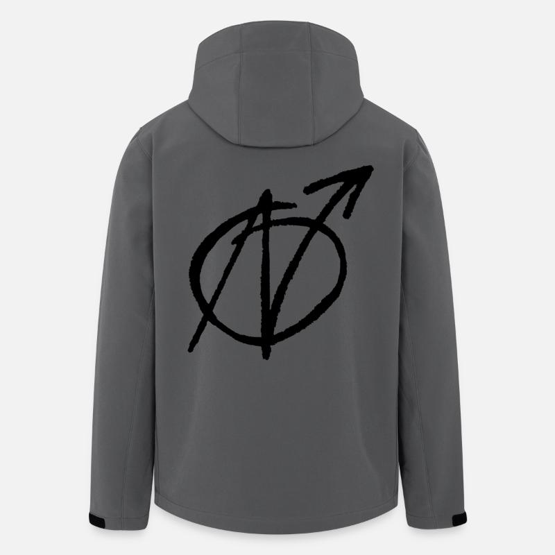 Nazis raus - Recycelte Männer Softshell-Jacke von Stanley/Stella - Anthrazit