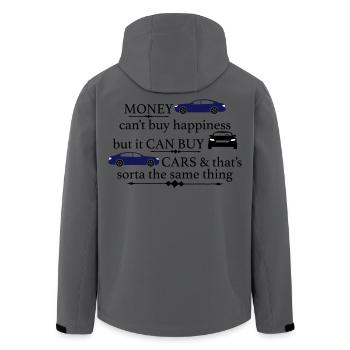 automobile - Men’s Recycled Softshell Jacket by Stanley/Stella - anthracite - Back - AI Model Male 185 light (185cm)
